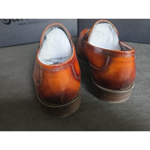 Carrucci Contrast Penny Loafer KS479-601N Cognac Men’s Size 9.5D main image 5
